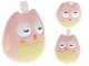 Kid\'s Educational Sensory Tumbler Toy Roly-poly Rattle \"Owl\", Pink