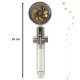 Water Saving Shower Head with Filter, Silver/Gold, without Hose