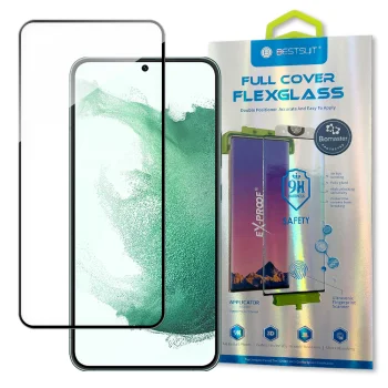 Bestsuit 3D Edge Nano Flexi Glass Screen Protector for Samsung Galaxy S22+ (S22 Plus), Transparent