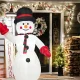 Large Inflatable Snowman with LED Lights, 180cm Christmas Yard Decoration