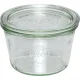WECK Mold Jar 370ml Glass Jars with Lids, Set of 6