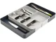 Expandable Kitchen Drawer Cutlery Organizer, Grey
