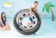 INTEX Tire Tube Inflatable Swim Ring with Handles 56268, 114 cm