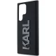 Karl Lagerfeld Samsung Galaxy S23 Ultra Case 3D Rubber Glitter Logo, Black