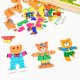 Wooden Bear Family Dress-Up Puzzle with Emotions 47 Pieces