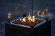 Gas Patio Heater 44,000 BTU (13 kW) with Glass Tube, Volcanic Rocks and Cover