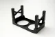 Adjustable Double Bowl Stand for Dogs and Cats, Black