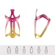 Rockbros RKL02 Aluminum Bicycle Bottle Cage - Red and Gold