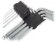 Ball-End Hex Key Wrench Set, 9 Pieces, 1.5-10 mm