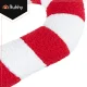 Ruhhy 27032 Candy Cane Pillow Christmas Decoration, Soft Holiday Throw Pillow, Red and White