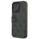 Guess 4G Big Metal Logo Wallet Case for iPhone 13 Pro Max, Gray
