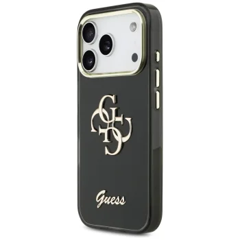 Guess IML 4G Script Metal Phone Case Cover iPhone 17 Pro Max - black