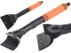 Car Window Ice Scraper, Plastic, Orange/Black