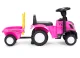 Multistore New Holland Ride-On Tractor with Trailer, Pink