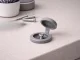 Hinged Furniture Screw Covers Light Grey, 100 pcs