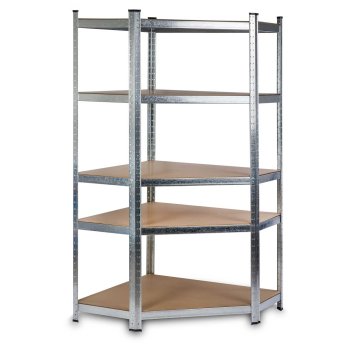 Humberg 4817 Heavy-Duty Metal Shelving Unit, 5-Tier Storage Rack, 180x90x40 cm