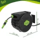 Automatic Garden Hose Reel 20m Gardlov Wall Mounted, black green