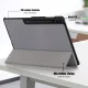 Samsung Galaxy Tab S9 Ultra (SM-X910, SM-X916B) Tri-fold Stand Design Leather Case Cover, Grey