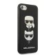 Karl Lagerfeld Saffiano Karl&Choupette Head Case for iPhone SE 2022/2020/8/7