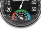 Analog Room Thermometer and Hygrometer, 13 cm, Black/Silver