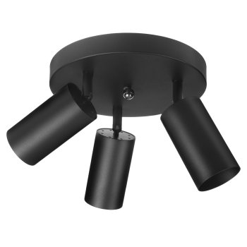 Maclean MCE362 B Ceiling Lamp, 3xGU10, Matte Black