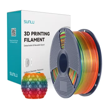 Sunlu PLA Transparent Rainbow 01 3D Printer Filament