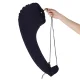 Inflatable Travel Pillow with Seat Attachment, Navy Blue