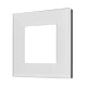 Maclean MCE730W Single Glass Frame, 86x86 mm, White