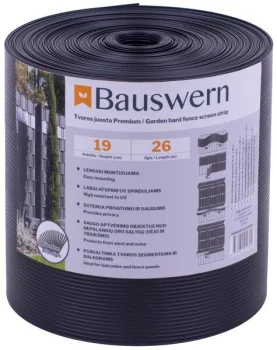 Fence Strip Bauswern Premium 26 x 0.19 m, 700 g/m², RAL7016, Dark Grey