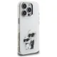Karl Lagerfeld IML Aquarelle Karl & Choupette & Logo Case for iPhone 16 Pro Max, White