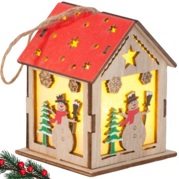 Wooden Lantern, Christmas Tree Decoration