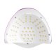 UV/LED лампа для маникюра и педикюра Glow F2 RP 220 W, Розовый металлик (57...