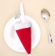 Cutlery Pockets Santa Hat, Set of 6 Pcs