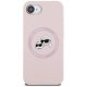 Karl Lagerfeld Silicone Karl&Choupette Heads MagSafe Case for iPhone 16e - Pink