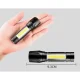 Rechargeable USB Pocket Flashlight, 3 Modes, XPE+COB