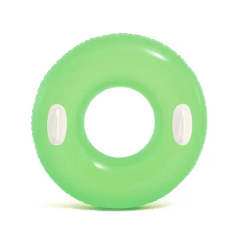 Pripučiamas plaukimo ratas su rankenomis Intex 59258, 76 cm, žalias