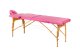 Folding Wooden Massage Table Komfort Activ Fizjo 2 Segmented, Pink