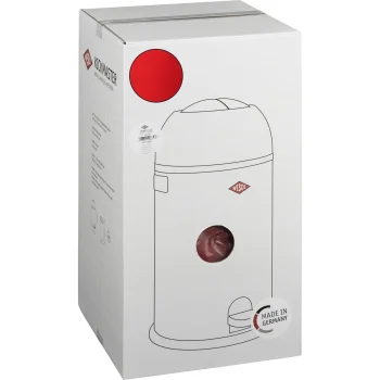 Wesco Kickmaster Soft Pedal Trash Bin 33L, Red