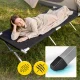 Mountain Goat Folding Camp Bed Camping Cot 188x64 cm, Black