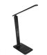 Table Desk Office LED Lamp Light with Weather Station Alarm Clock, Black