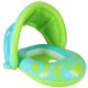 Baby Swim Float with Seat and Sun Canopy BESTWAY 34091, green