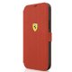 Ferrari iPhone 12 mini чехол-книжка On Track Perforated, красный