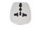 Universal Travel Power Plug Adapter, UK to EU (2-pin), White