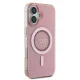 Guess iPhone 16 Case IML Rhinestones MagSafe, Pink