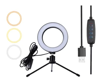 LED Ring Light Lamp Set with Tripod for Photo Video Tiktok Vlogging