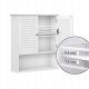 Leobert Hanging Bathroom Cabinet with Adjustable Shelf, White