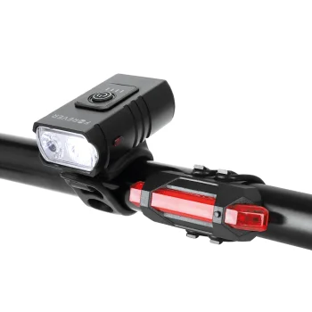 Forever Outdoor Active BLG-200 Bicycle Light Set, Black/Red