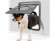 Dog and Cat Flap Door with Mesh, 29x24 cm, Black