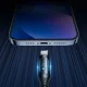 Wozinsky WUALC1 USB-A to Lightning Cable with LED 1m Black