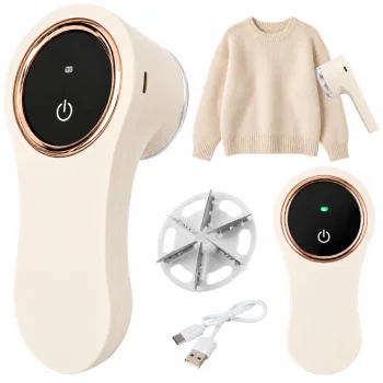 Rechargeable fabric shaver with USB-C charging, 8 W